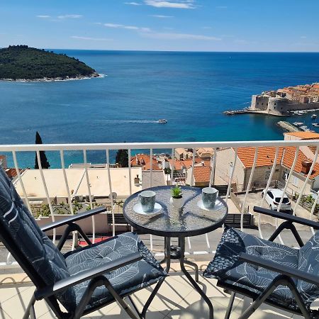 Panoramic Sea And Old Town View Dubrovnik Apartment Exterior photo