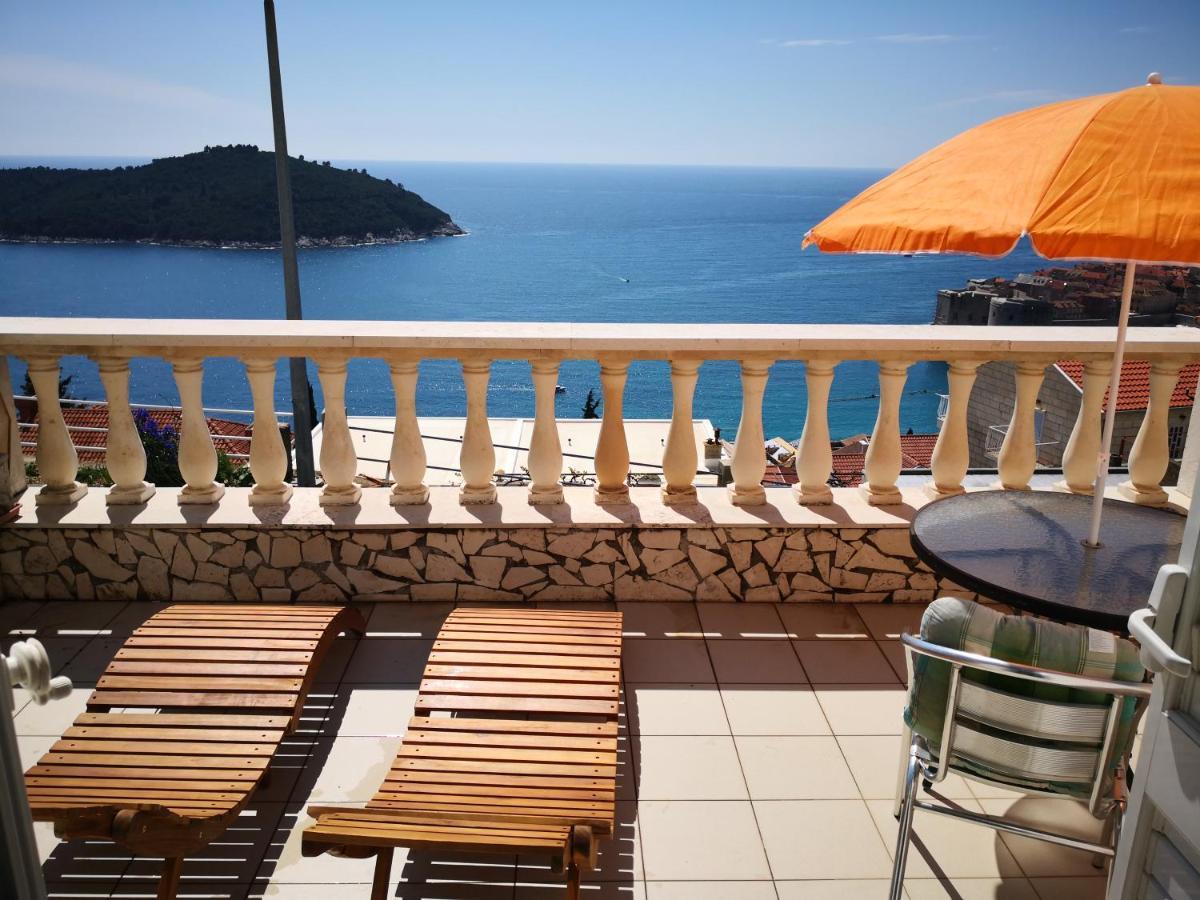 Panoramic Sea And Old Town View Dubrovnik Apartment Exterior photo