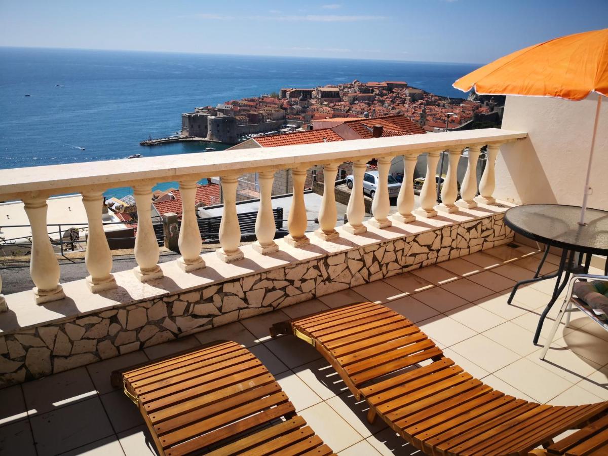 Panoramic Sea And Old Town View Dubrovnik Apartment Exterior photo