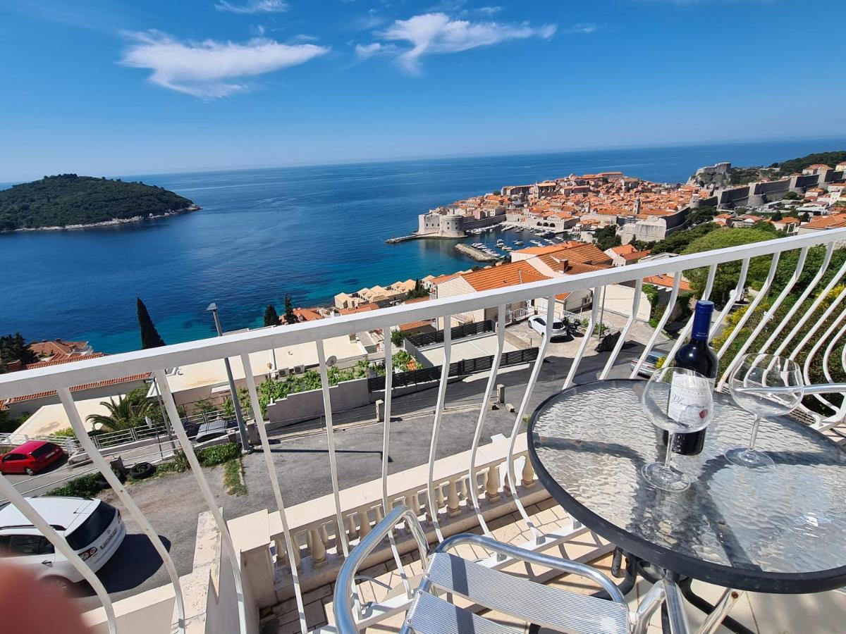 Panoramic Sea And Old Town View Dubrovnik Apartment Exterior photo