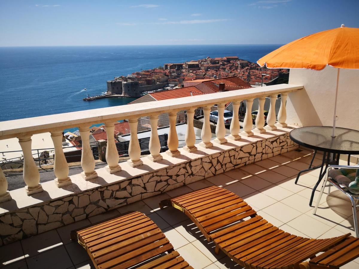Panoramic Sea And Old Town View Dubrovnik Apartment Exterior photo